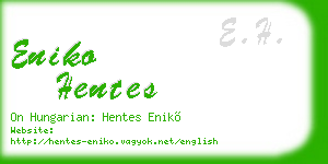 eniko hentes business card
